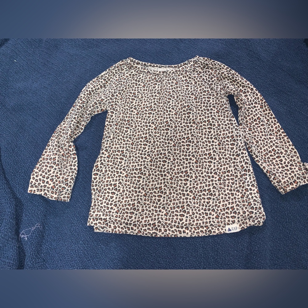 GAP Brown and Black Blouse with Relaxed Fit